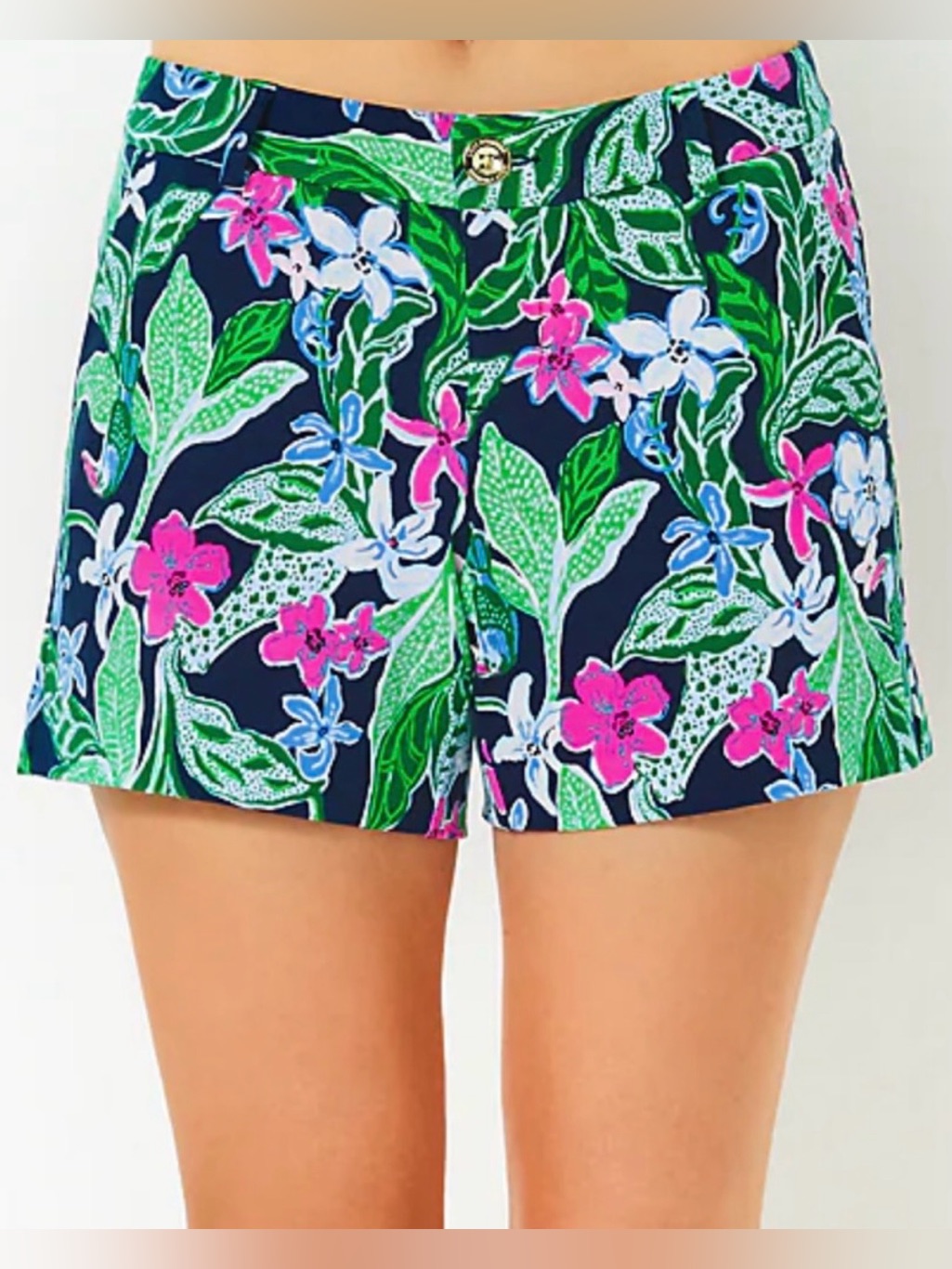 Lilly Pulitzer Knit Callahan Shorts Multi Untamed 12